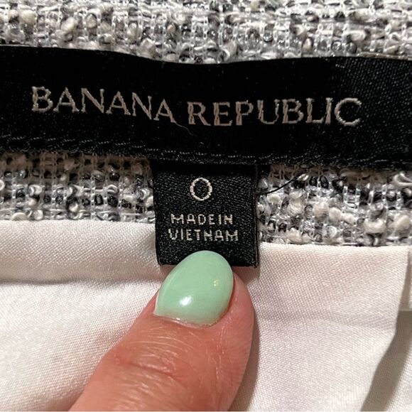 Banana republic tweed skirt 🖤 fully lined 🖤 size 0 - Picture 4 of 5
